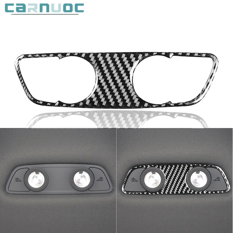 

For Audi A4 B9 RS4 S4 2017 2018 2019 Carbon Fiber Rear Reading Light Stickers Cover Trim Car Interior Decorative Accessories