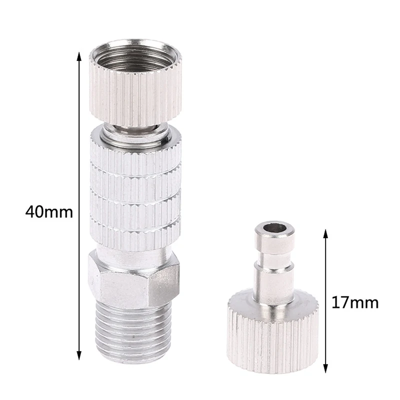 

1set Airbrush Quick Disconnect Coupler Fitting Adapter With 4 Fittings 1/8; Part Spray Gun Air Horse Airbrush Quick Connector