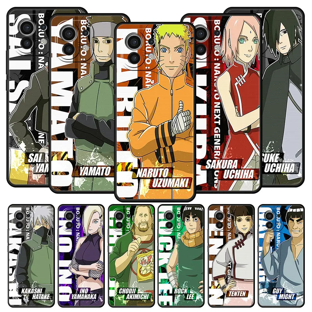 

Чехол для телефона Naruto Uzumaki Sasuke Uchiha для Xiaomi Poco X3 NFC F3 M3 M4 Mi Note 10 12 11 Ultra 11T Pro 10T Lite 5G 9T 11i, чехол