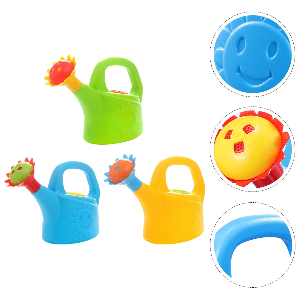 

3 Pcs Kids Watering Pots Flower Can Sprinkler Indoor Toys Sun Cans Spray Bottle Garden Gardening Toddler Kettle