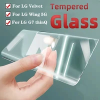 for lg wing 5g tempered glass protective film 3d curved anti scratch clear screen protector for lg velvet phone accessories