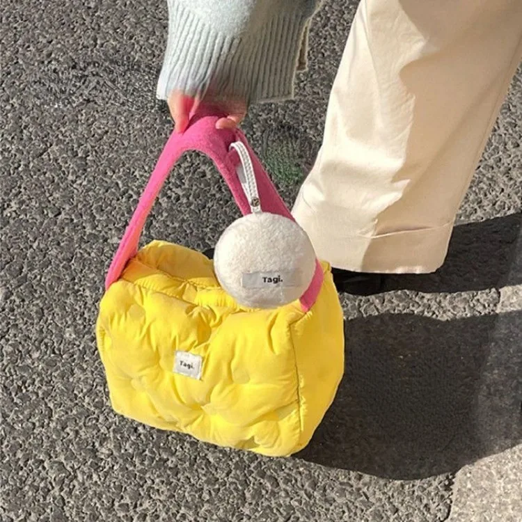 

Japanese Sweet Plush Shoulder Underarm Tote Bag Korean Fashion Crossbody Bag for Women Y2k Aesthetics Women's Handbags