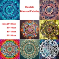 diamond painting mandala flower religion 5d diy mosaic full round drill diamant of rhinestone daimond embroidery pictures crefts