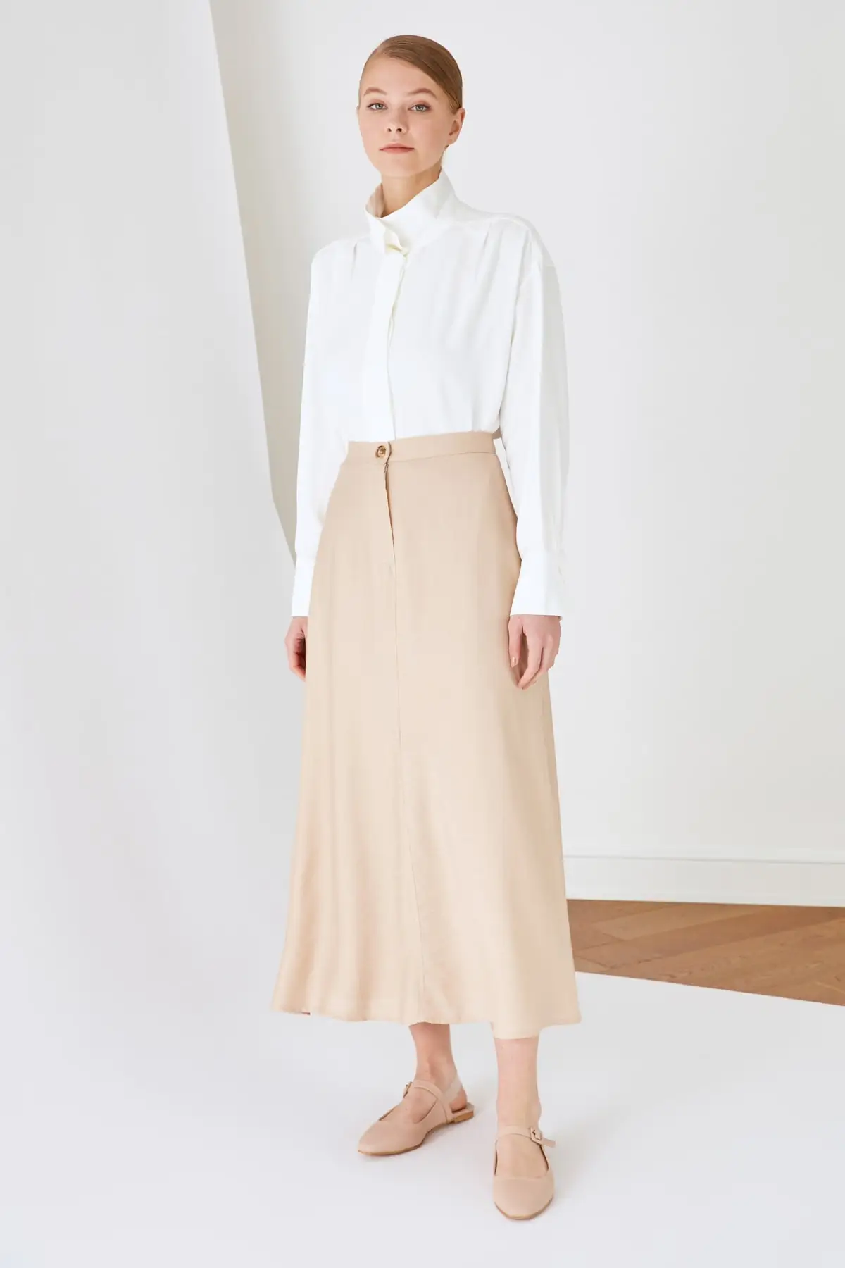 

Trendyol Linen Skirt TCTSS21ET0539
