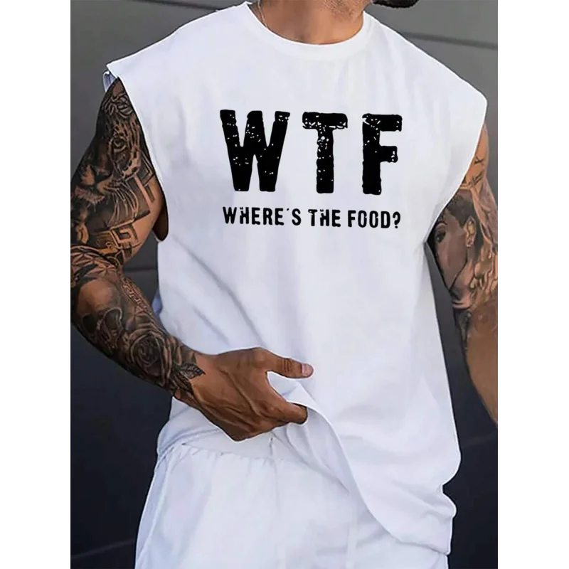 Мужская майка для бега и занятий спортом с надписью