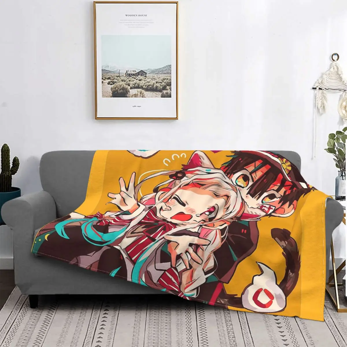 

Покрывало для кровати Hanako Kun манга, флисовое покрывало