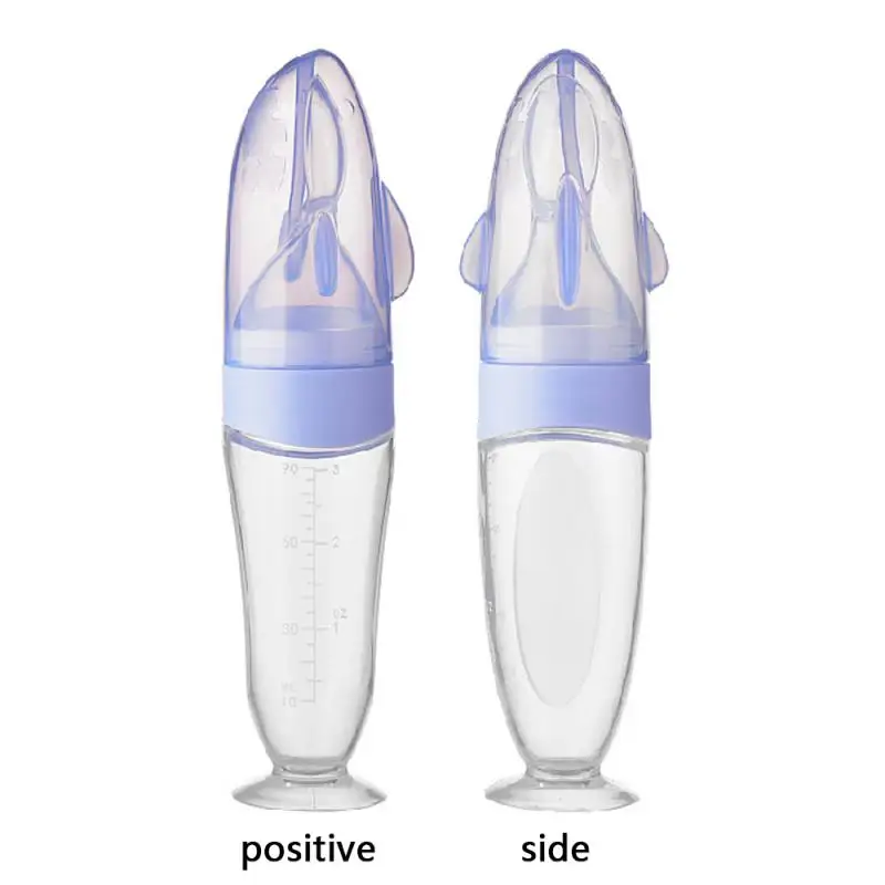 

Dustproof Lip Baby Silicone Bottle Rice Paste Feeder Baby Rice Bottle Baby Feeding Bottle Suction Cup Complementary Food Bottle