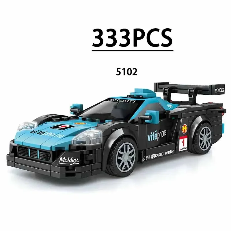 MOC-строительные блоки игрушки наклейки F1 8 сеток автомобильные подарочные