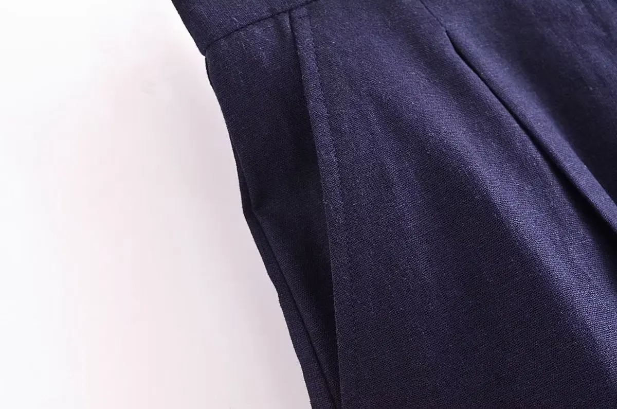 Jenny&Dave Fashion Casual Loose Summer Shorts Women French Ladies Country Style Linen Bermuda