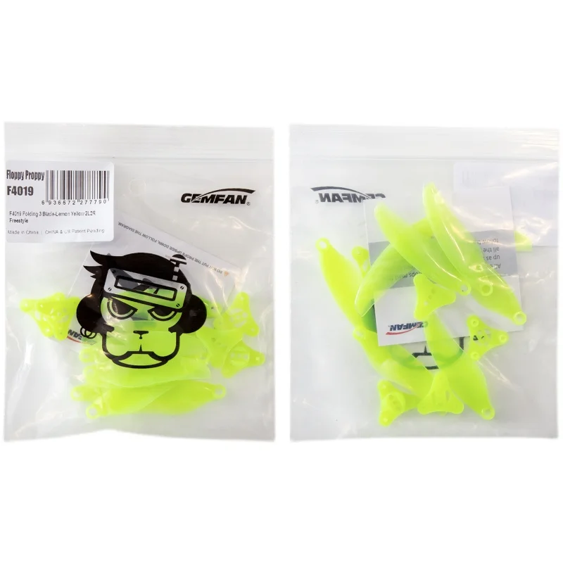 2 шт./4 пары Gemfan F4019 4-дюймовый 3-лопастной складной пропеллер 5 мм монтажное