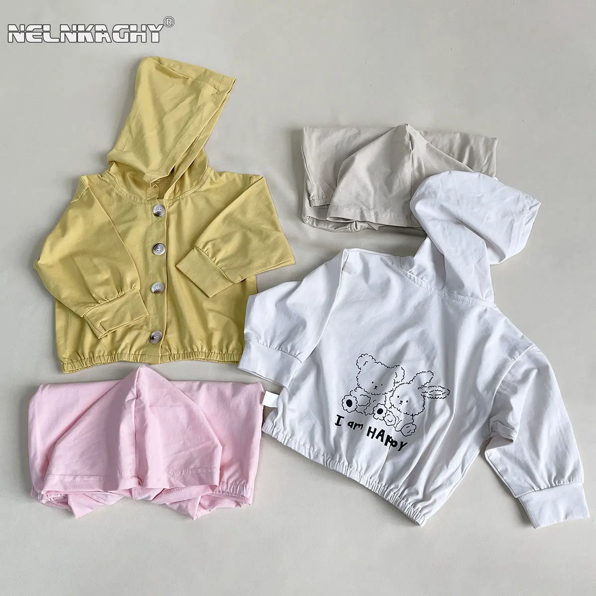 

2023 Autumn Kids Baby Girls Boys Full Sleeve Hooded Cartoon Print Single-breasted Top Jacket Children Casual Clothing Coat 6M-5Y
