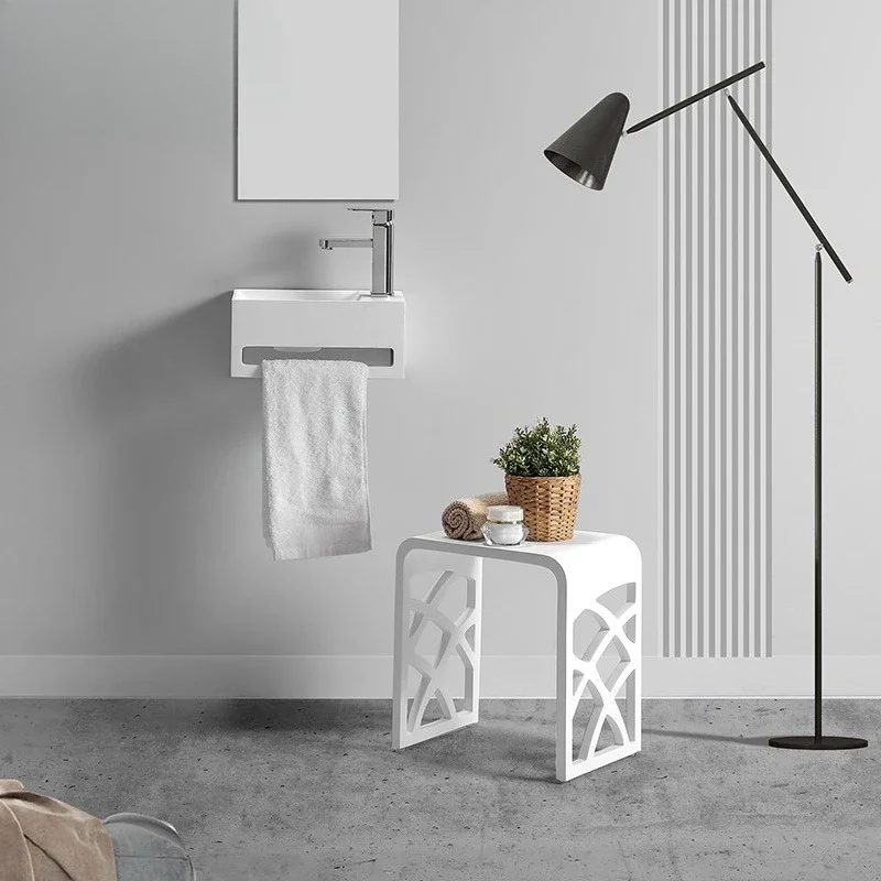 Акриловая твердая поверхность смола подвесная настенная раковина для ванной