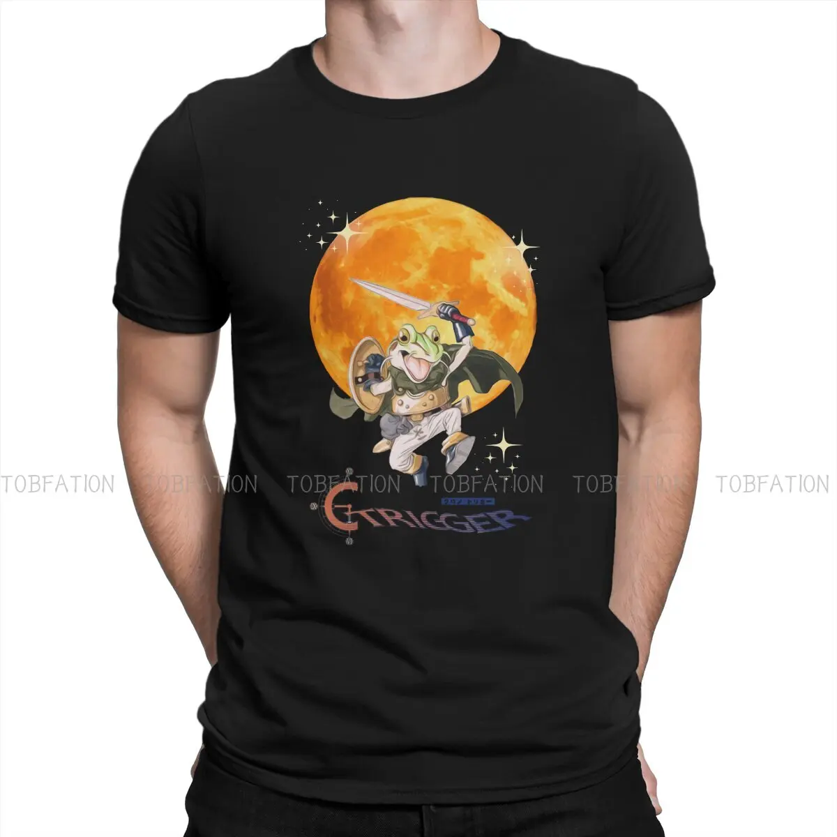 

Kaeru Classic Round Collar TShirt Chrono Trigger Game Pure Cotton Basic T Shirt Men Clothes New Design Oversized Hot Sale