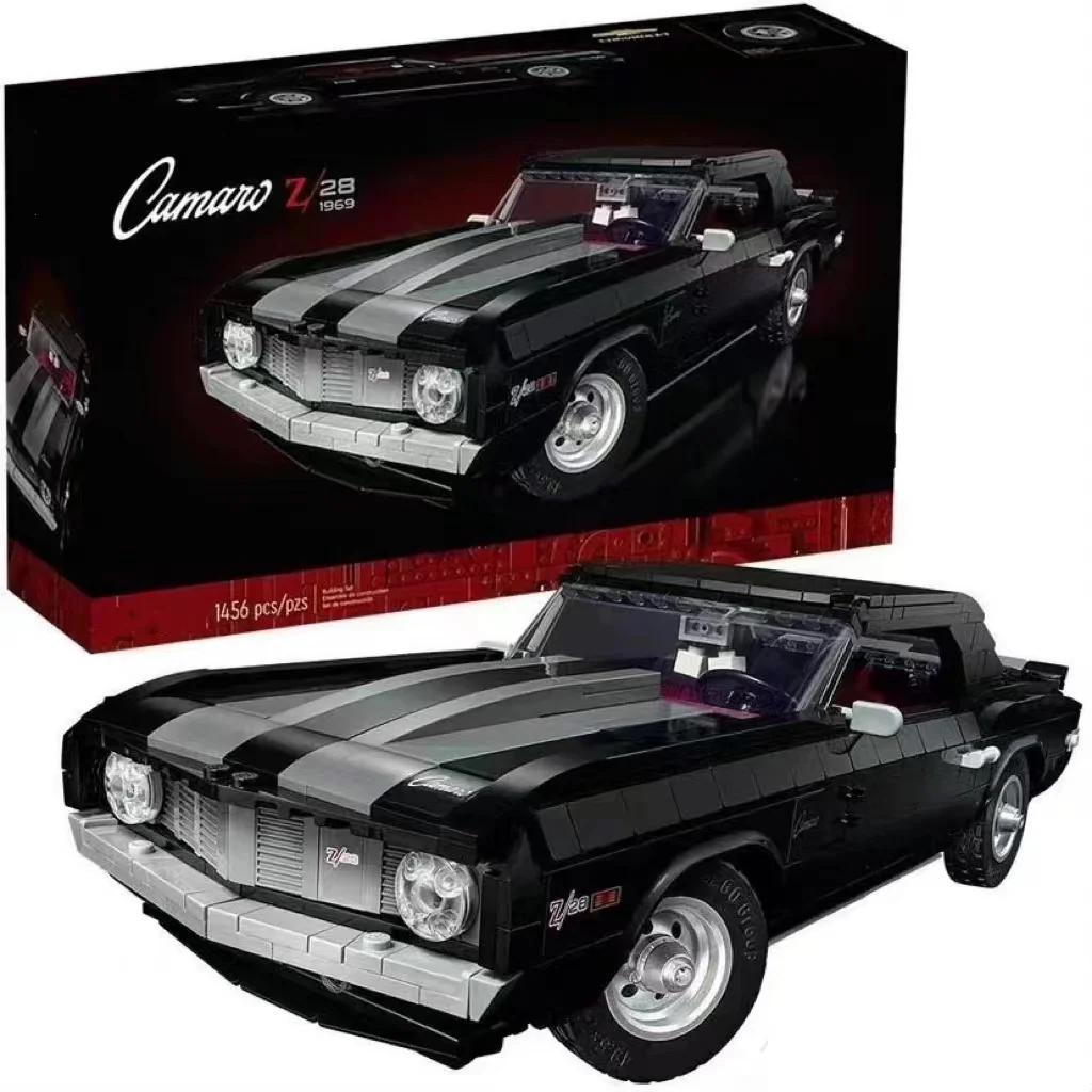 

1969 Chevroleted Camaro Z28 Race Car Technical 10304 Muscle Car Model Building Kit Block Self-locking Brick Toy for kid boy gift