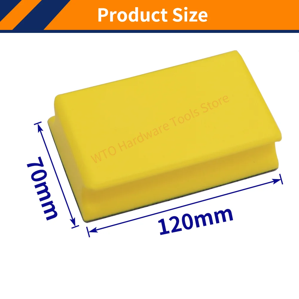 1 шт. 70x120 мм ручной шлифовальный блок прямоугольная подложка с крючком