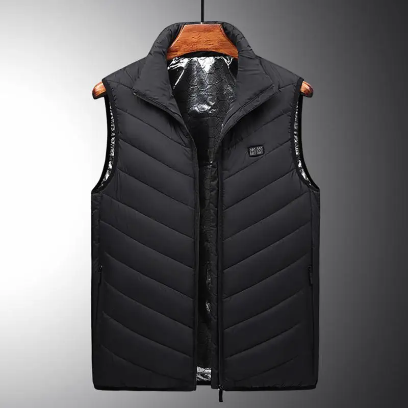

5 Areas Heated Men Windbreaker Women Warm Vest USB Heating Jackets Heated Vests Autumn Winter Coat Hiking Hunting