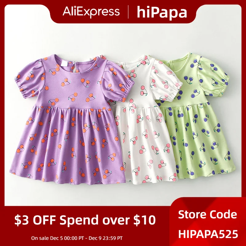 

Baby Girl Dress Summer Toddler Girl Clothes Baby Girl Clothes Short Sleeve Cotton Kids Dress Princess Dress For 0-5Y Girls