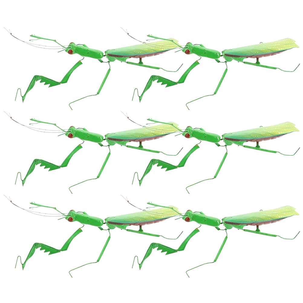 6 шт. высокая имитация насекомых-богомола украшение модель цветочный горшок