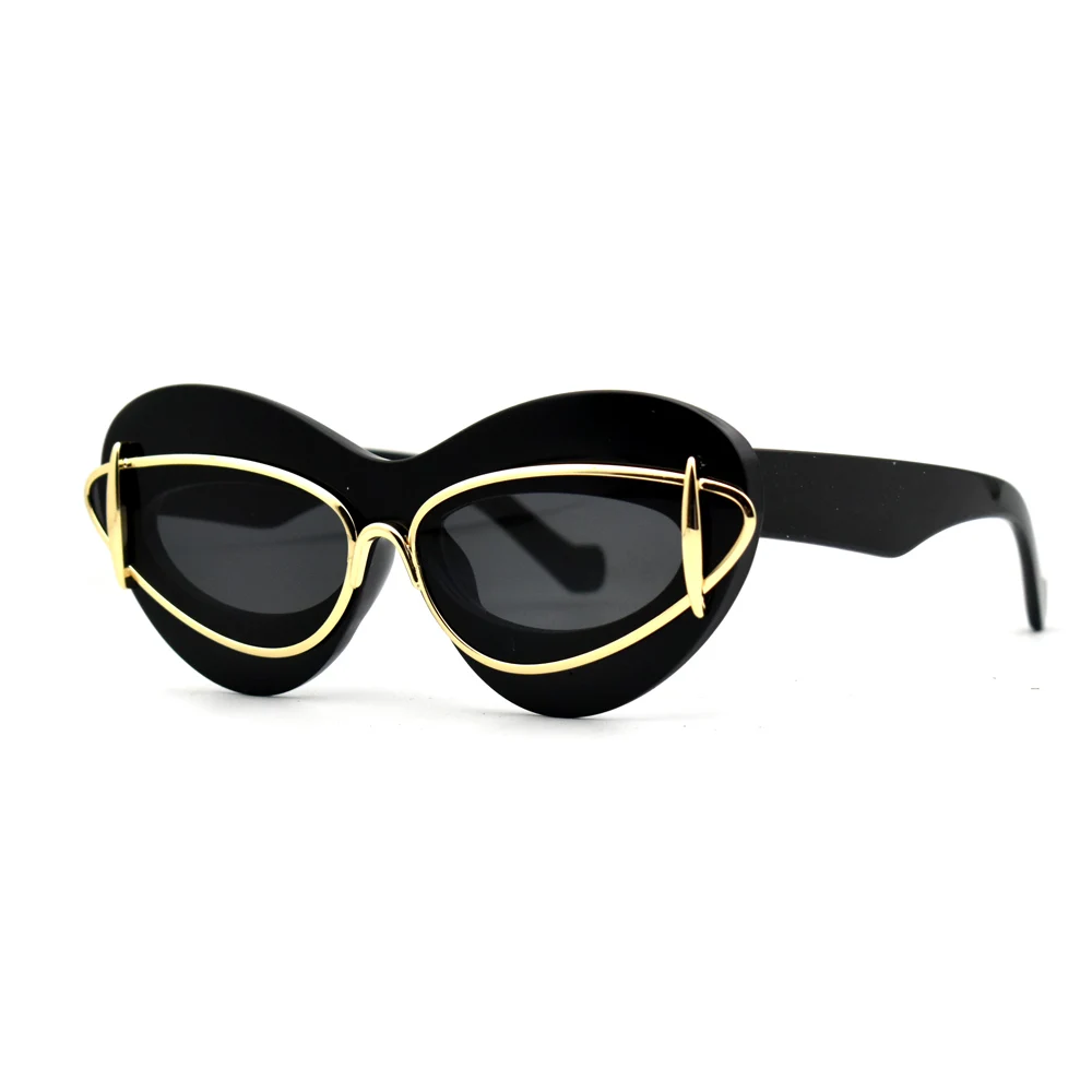 Очки солнцезащитные женские кошачий глаз роскошные брендовые дизайнерские