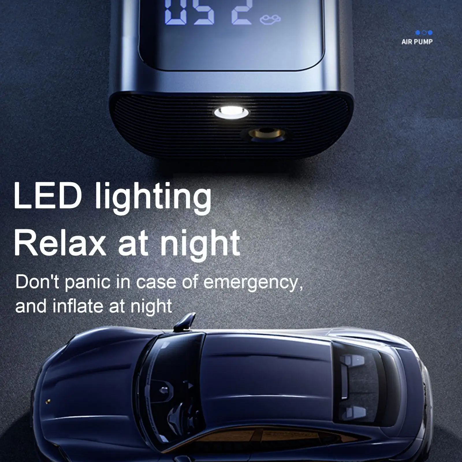 

Car Air Compressor 12v 150psi Electric Tyre Inflator Pump Led Lamp For Motorcycle Bicycle Tire Wireless Portable Car Air Pu B8t4