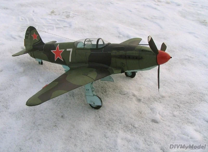 

DIYMyModeI Soviet yak-3 Jacques fighter DIY Handcraft Paper Model KIT Handmade Toy Puzzles Gift Movie props
