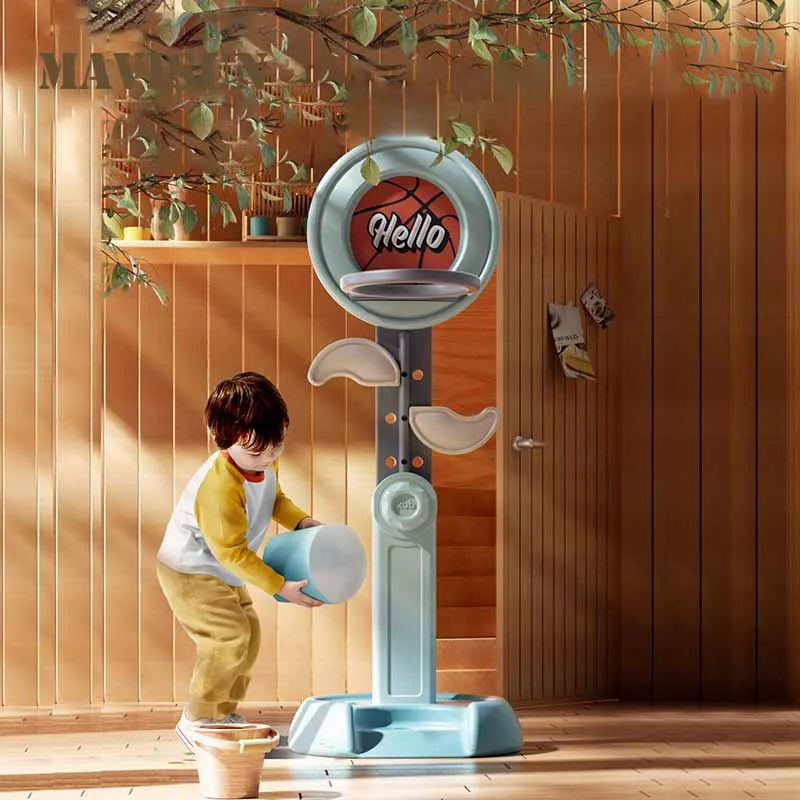 

Children'S Liftable Basketball Rack Indoor And Outdoor Household Mobile Ball Frame Shooting Rack Baby Ball Toys