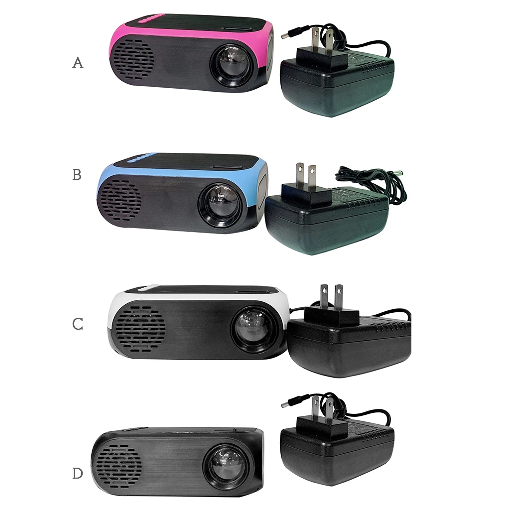 

Mini Projector USB Rechargeable LED Projector TFT LCD Panel 1080P Resolution 800lumen Media Projecting Device US Plug