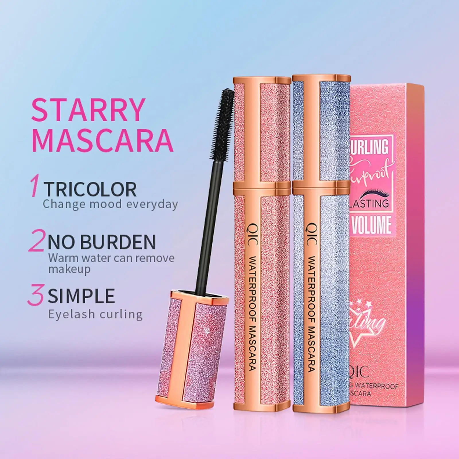 

Black Mascara 4d Mascara Lengthens Eyelashes Waterproof Lash Extension Makeup Long-lasting Cosmetics Lady Fiber Mascara Sil U7l8