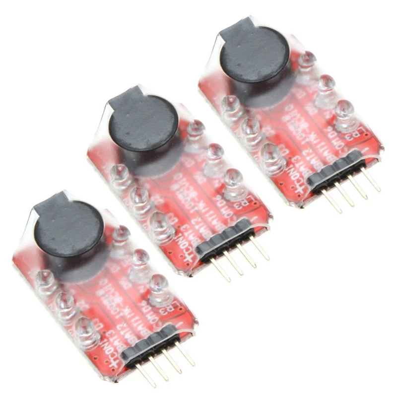 

Hot TTKK 3X Loud Hailer Lipo Battery Voltage Alarm Display Checker 2-3S LED Display For RC Helicopter Quadcopter Car Battery