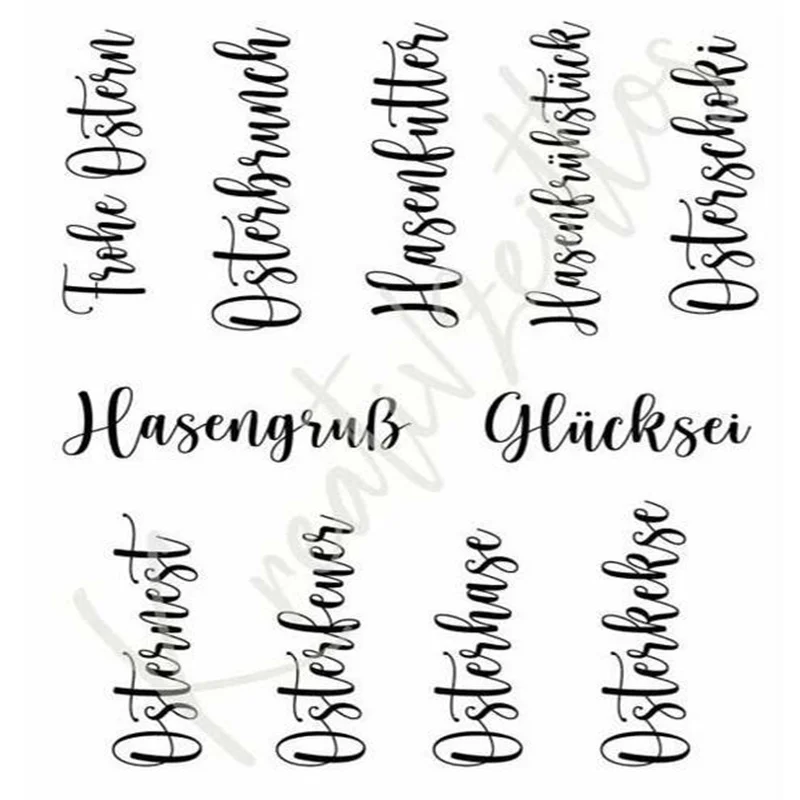 

Easter Clear Stamps For DIY Scrapbooking Material Marking Greeting Card Decoration Handmade Seal 2022 New Arrival No Cutting Die