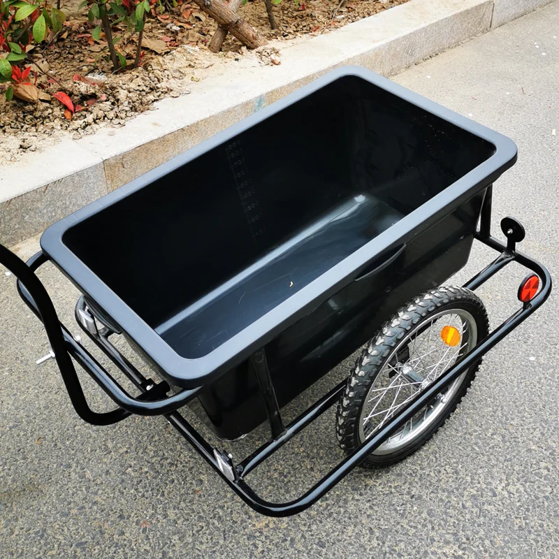 Foldable Bike Cargo Trailer for Camping Tent Luggage Carry Transport Outdoor Aluminum Alloy 2 Wheel Dog Pet Bicycle