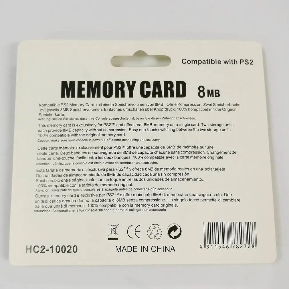 Карта памяти для PS2 16 Мб/32 Мб/64 МБ/128 МБ/256 МБ карты Sony Playstation 2 черная карта |