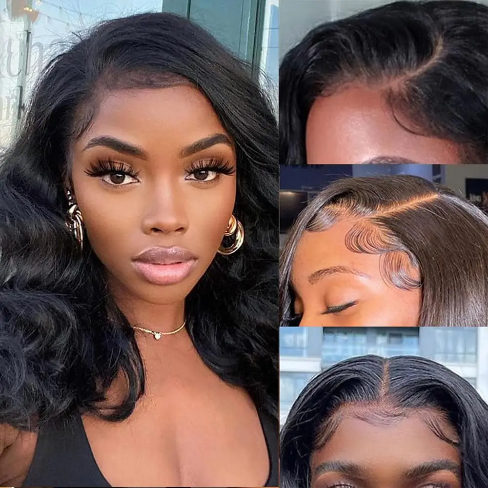 Парик из человеческих волос на сетке 5 Х5 дюймов для чернокожих женщин