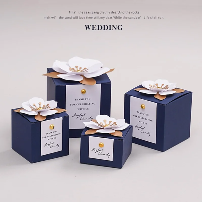 Packaging Luxury Wedding Candy Box For Guests 100 Pcs Birthday Party Favors Bridal Shower Boxes
