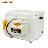 jihpump 24v 12v liquid filling machine stepper motor adjustable speed with knob lab plant flower irrigation peristaltic pump
