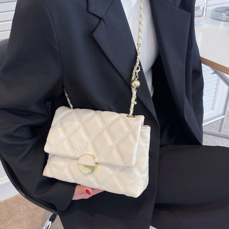 Female Retro Tide Bag Fashion Ringer Chain Crossbody Bags for Women Foreign Style Small Square  Sac сумка  الحقيبة женский Bolsa