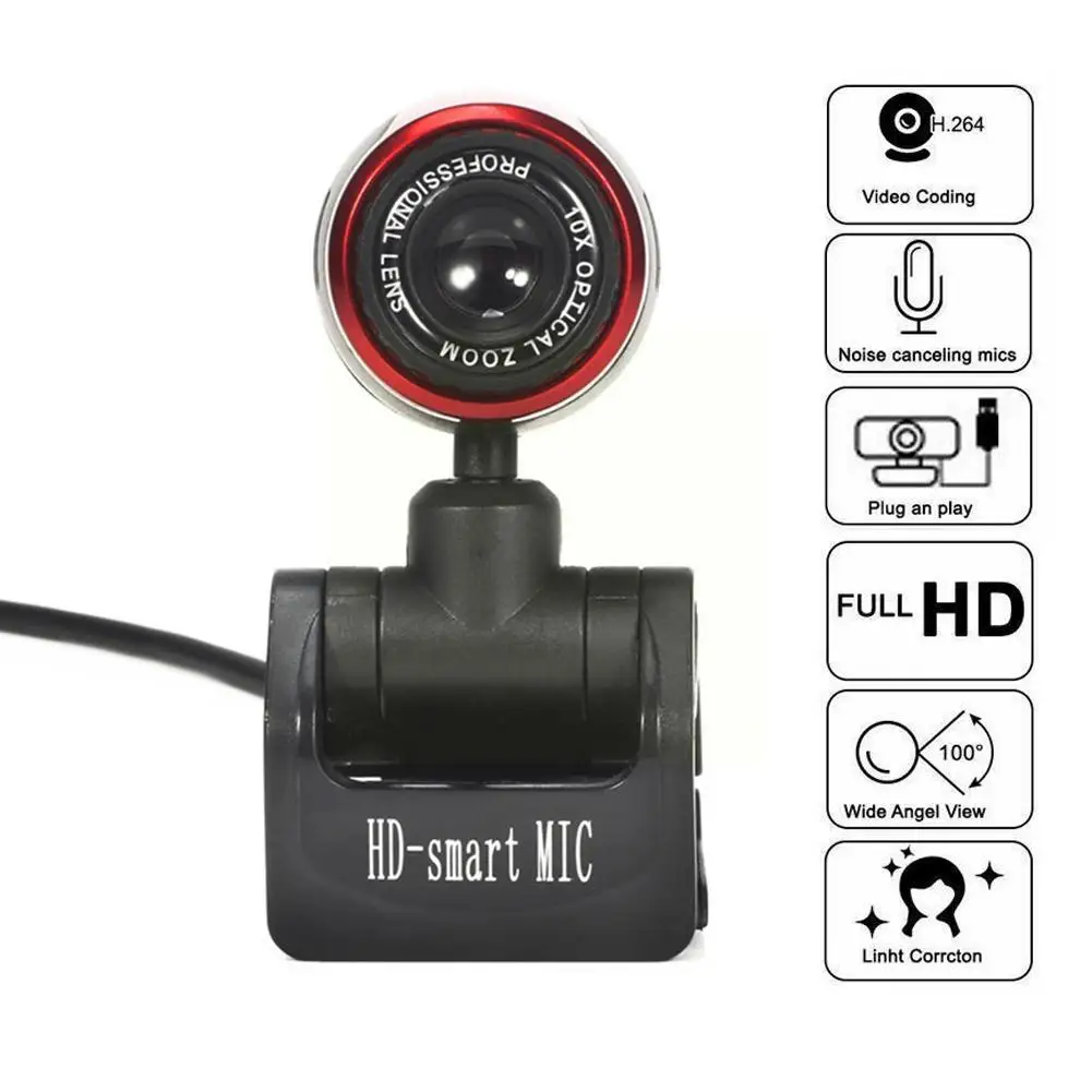 Веб-камера 480p для ноутбуков и настольных компьютеров поддержка различных