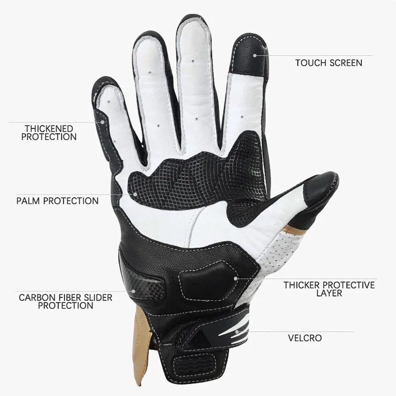 ALIEN SNAIL мотоциклетные кожаные перчатки винтажные мужские защитные сенсорный