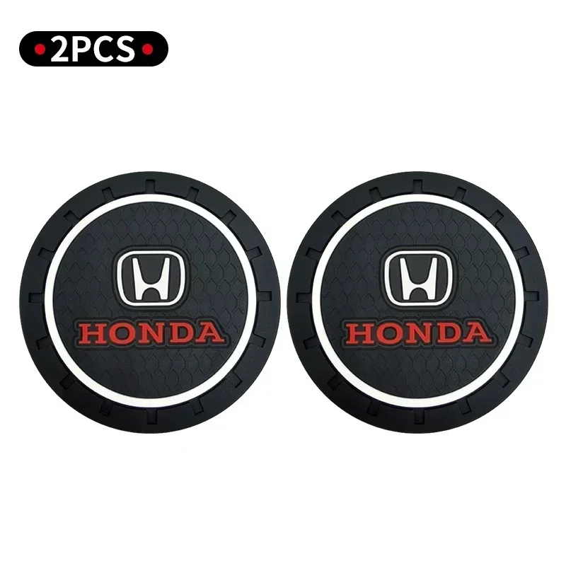 

1/2 шт. автомобильные подставки для чашек с прорезями для воды, нескользящий коврик для Honda Civci FIT CRV Accord Jazz HRV Dio Stepwgn Prelude Odyssey, аксессуары