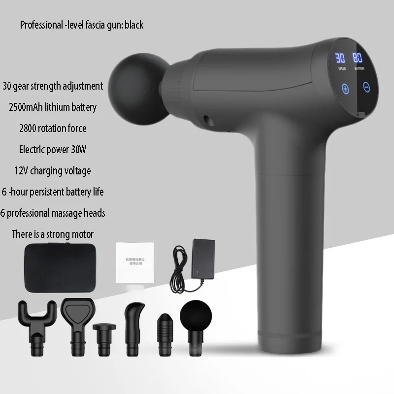 

Explosion Fascia Massage Gun Muscle Deep Meridian Meridian Relaxation and Shaking Guns Quiet Electric Fitness Artifact