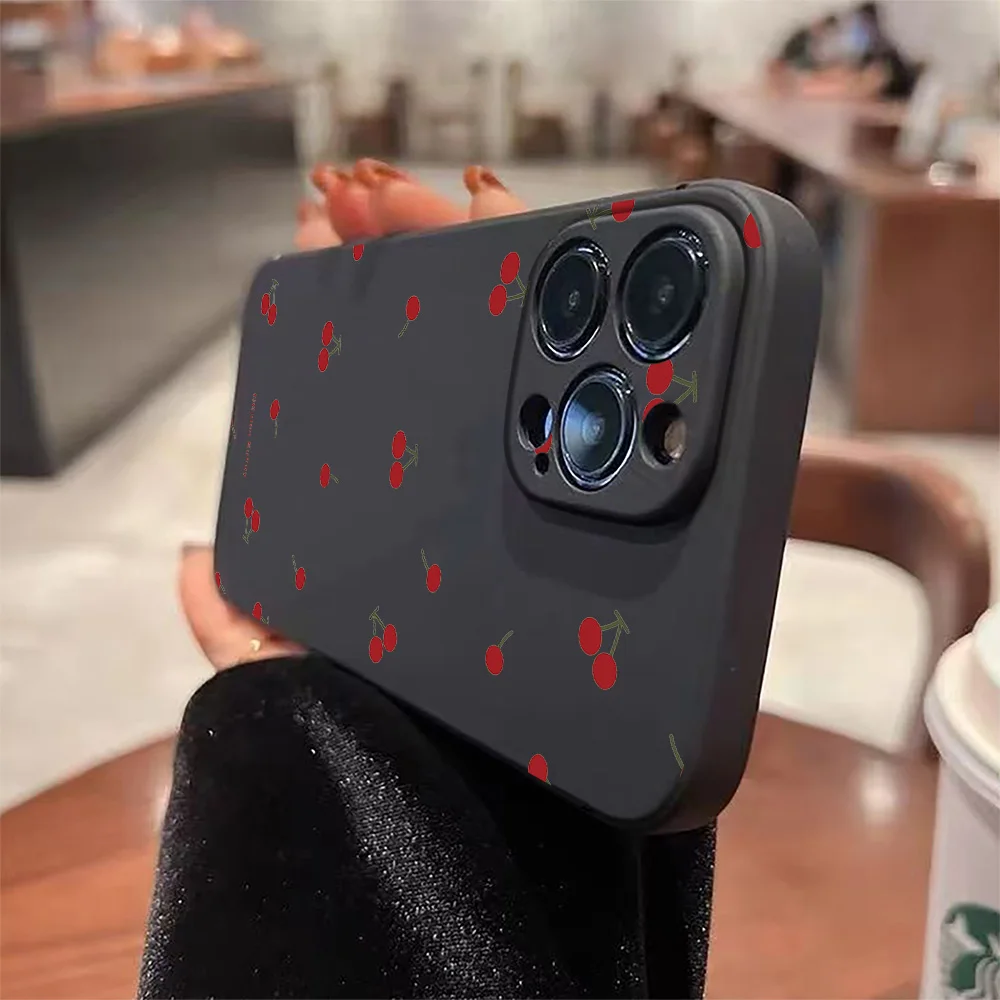 Cherry Bow Flower Pattern Phone Case For Infinix Hot 40 Pro 50 40i 30 Note 40X 20 12 Smart 9 8 7 Spark 30C G0 Cover