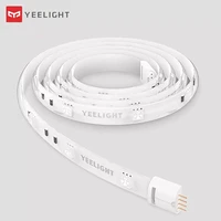 yeelight smart light strip 1m extendable led rgb color strip lights work with alexa google assistant smart home automation
