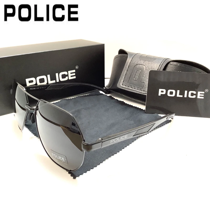 

POLICE Metal Frame Men Quality Sunglasses Women Driving Cool Aviation Fashion Star Sun Glasses Male Eyewear Female UV400 Oculos