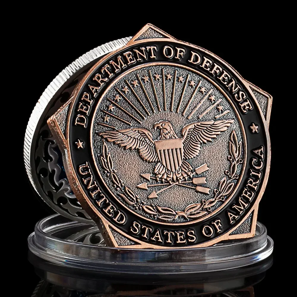 Департамент защиты США пятиугольные бронзовые монеты-вызов военные сувениры