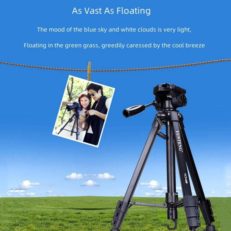Professional Portable Scalable Tripod For Live Streaming of Mobile Phones Holder Stand Aluminum Photographic For SLR DSLR Camera enlarge