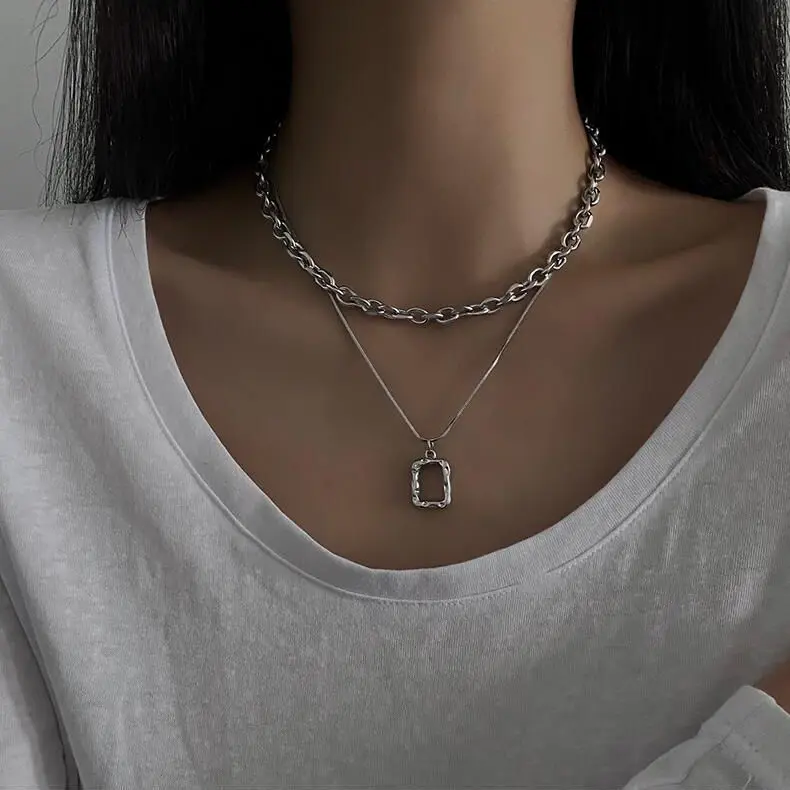 Новинка 2022 геометрический дизайн металлическая квадратная Двухуровневая