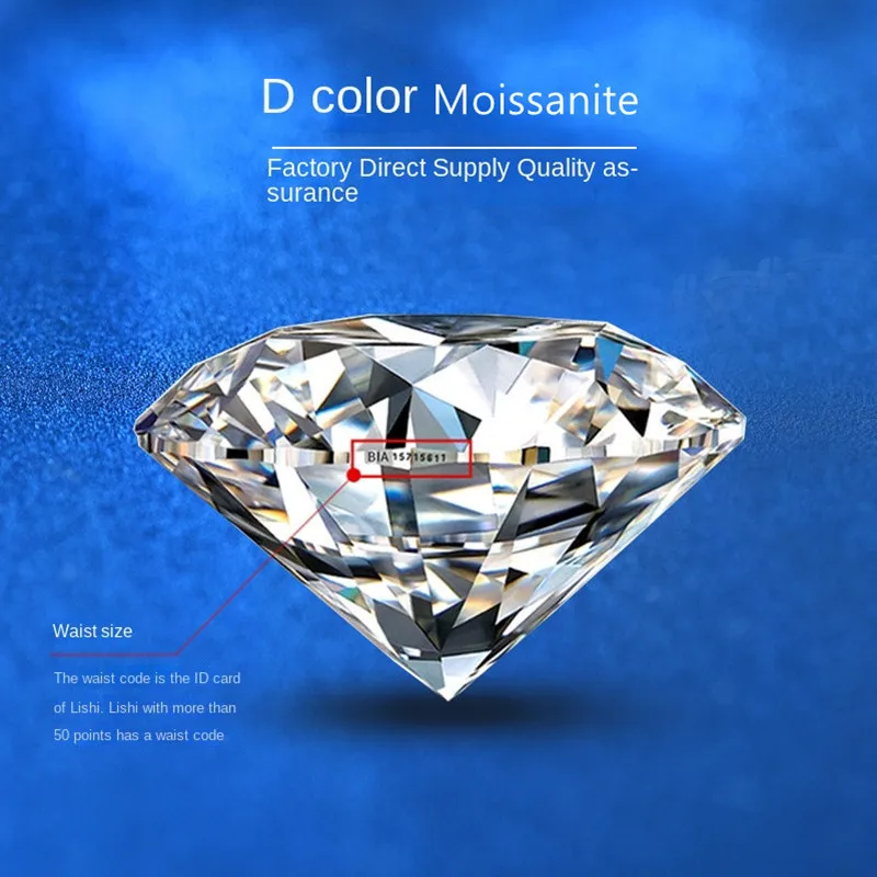 100% настоящий Муассанит свободный камень самая дешевая заводская цена D Цвет VVS1 3EX