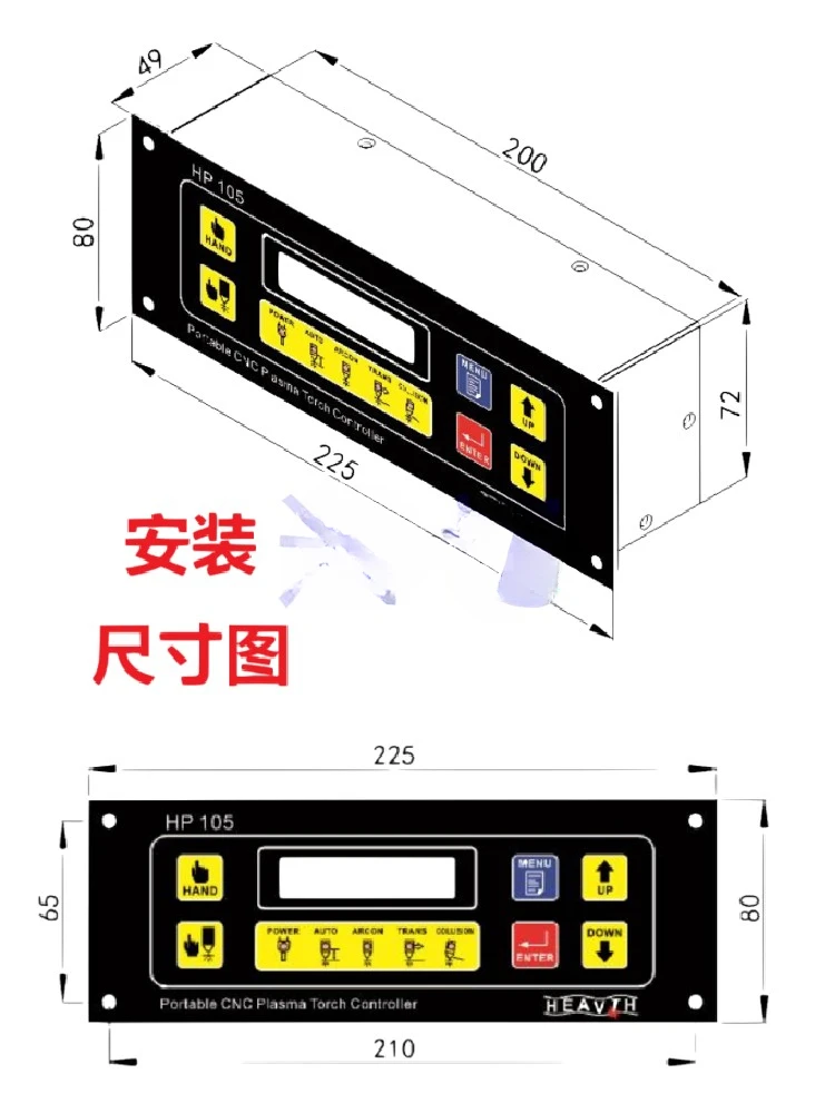 Для плазменного давления дуги с ЧПУ регулятор высоты HP105 портативная настольная