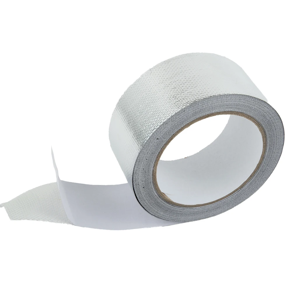 20M*5cm Silver Exhaust Heat Wrap Manifold Downpipe High Temp Bandage Tapes  Protective Film Car Accessories