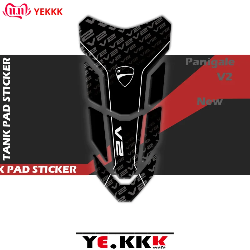 

3D Fuel Gas Tank Pad Protector Decal Stickers V2 LOGO For Ducati Panigale V2 V2R New
